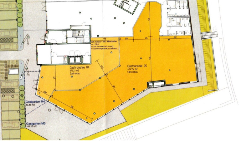 Gastgewerbe - 2351, Wiener Neudorf - GROSSGASTRONOMIE/BETRIEBSFLÄCHE - erstes Objekt an der Zufahrt zum Industriezentrum NÖ Süd  -  472 m²