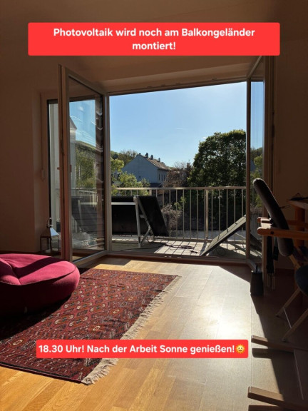 Wohnung - 3400, Klosterneuburg - Einzigartige Dachgeschoßwohnung mit Terrasse: Sauna im Badezimmer, Balkonkraftwerk, Schwedenofen und Pelletszentralheizung!