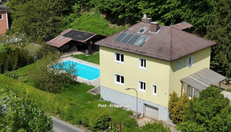 Haus - 3400, Weidling - Rückzugsort am Wienerwald-Rand – Haus mit Pool, 7 Zimmern & großem Potenzial & 968 m² Grund
