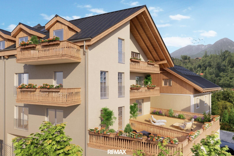 Wohnung - 8990, Bad Aussee - NEUBAU-Residenzen für ZWEITWOHNSITZ oder TOURISTISCHE VERMIETUNG im Ortszentrum von Bad Aussee - von 45 bis 170m² mit Terrassen