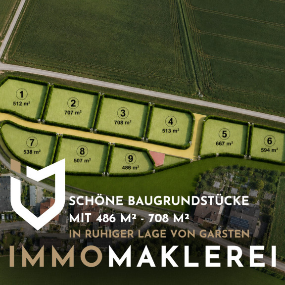 Grundstück - 4451, Garsten / Tinsting - ATTRAKTIV UND LEISTBAR
SCHÖNE BAUGRUNDSTÜCKE  MIT 486 M² - 708 M² IN RUHIGER LAGE VON GARSTEN