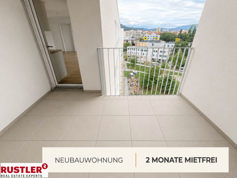 Wohnung - 8020, Graz - 2 MONATE MIETFREI - 2-Zimmer-Wohnung mit Loggia