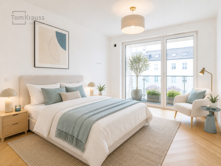Wohnung - 1030, Wien / Wien 3., Landstraße - WASSERBLICK MITTEN IN DER STADT – 3 ZIMMER MIT BALKON & LOGGIA AM DONAUKANAL
