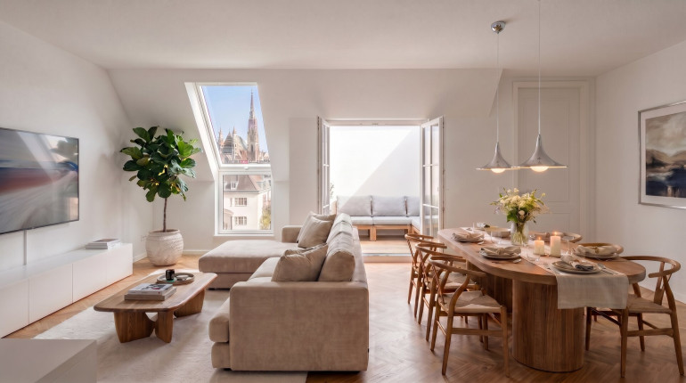 Wohnung - 1030, Wien - Dachgeschoss-Wohntraum mit sonniger Terrasse ANDEA – Parkside Residences