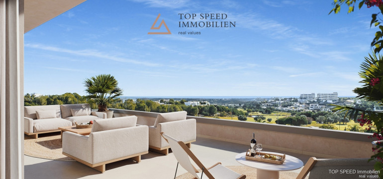 Wohnung - 03189, Orihuela Costa - Apartement mit großzügiger Terrasse und Poolnähe im Las Colinas Golf & Country Club . 7 min zum Meer