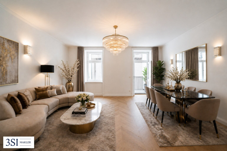 Wohnung - 1090, Wien - Altbau-Luxus: Hochwertig renoviert, zentral gelegen, stilvoll wohnen