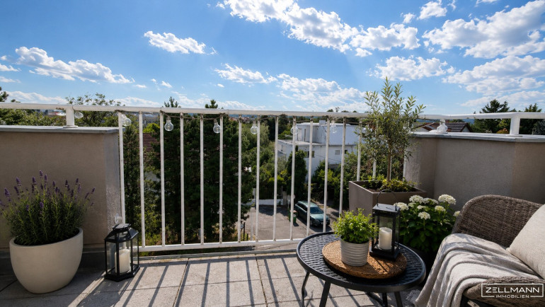 Wohnung - 1130, Wien - 95 m² Wohnfläche mit Terrasse, Weitblick und Garage in Hietzing | ZELLMANN IMMOBILIEN