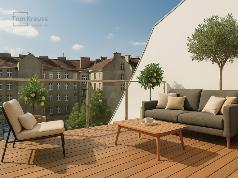 Wohnung - 1020, Wien - RUHE TRIFFT WOHNQUALITÄT - EXKLUSIVE DACHGESCHOSSWOHNUNG MIT BALKON IN DEN RUHIGEN INNENHOF