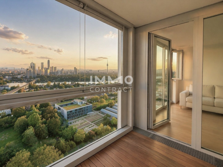Wohnung - 1220, Wien - City Above: Level 22 with ROOFTOP POOL - Where Vienna Meets the Sky