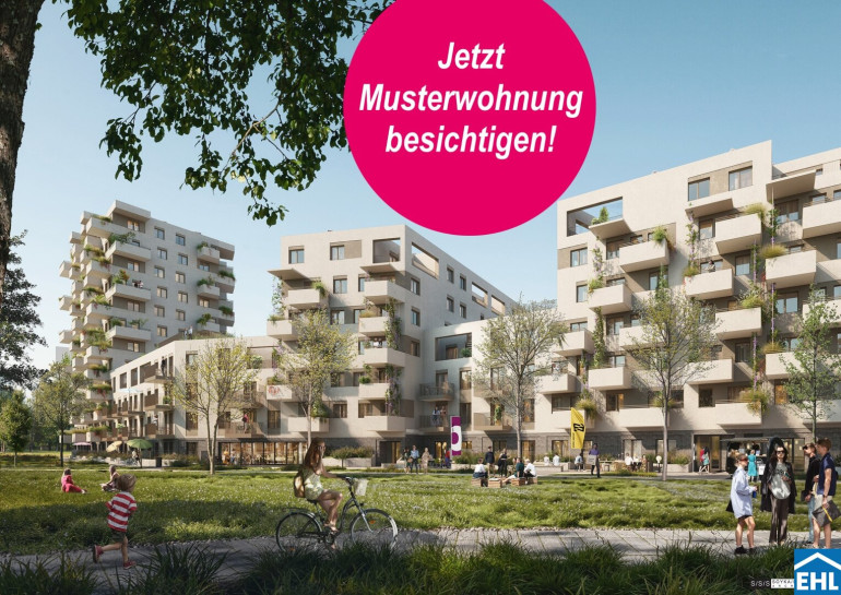 Wohnung - 1220, Wien - Erstbezug | 1 Zimmer | Wohnen zwischen Stadt und Wasser