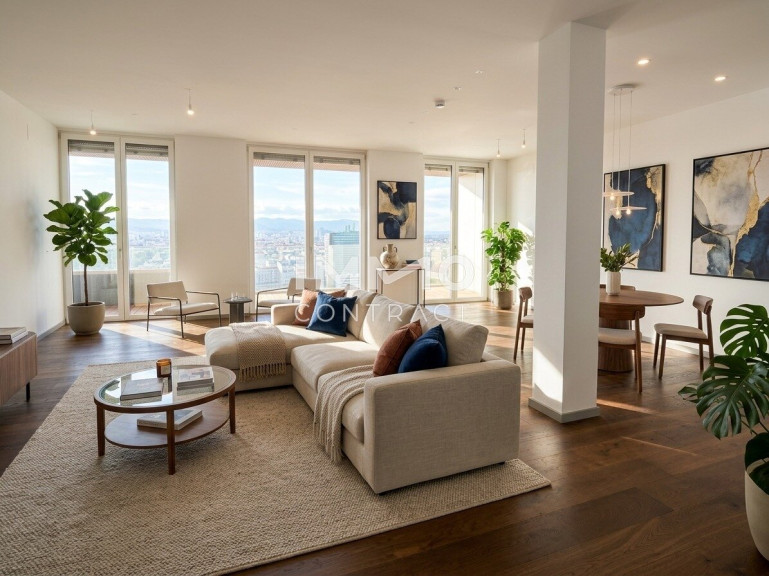 Wohnung - 1020, Wien - Urbaner Luxus über Wien – exklusive Wohnung mit Rooftop-Pool und wunderschönem Weitblick - 3 Zimmer! Erstbezug!