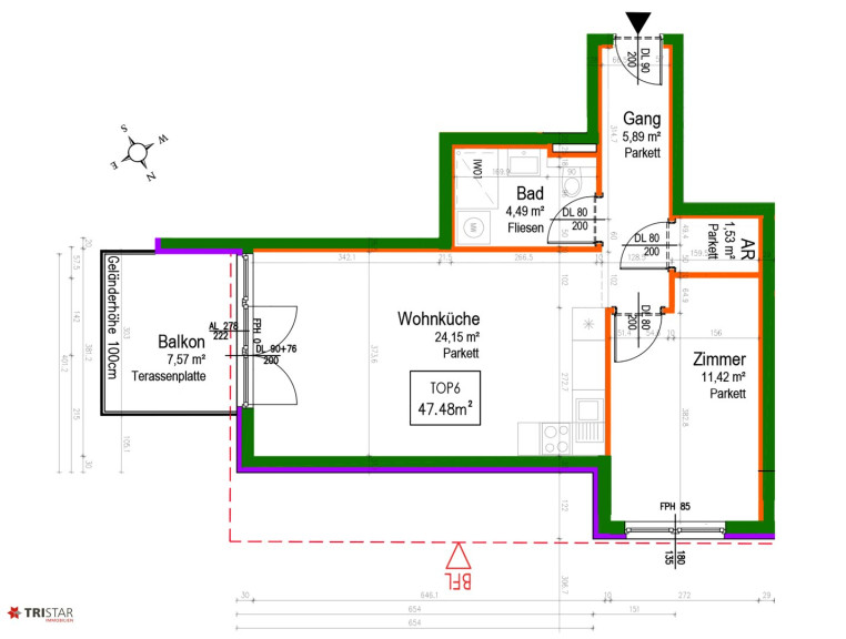 Wohnung - 1220, Wien - NEU! ++ Erstbezug ++ U2-Station „Aspernstraße“ ++ 2–3 Zimmer ++ Terrasse ++ 1220 Wien ++