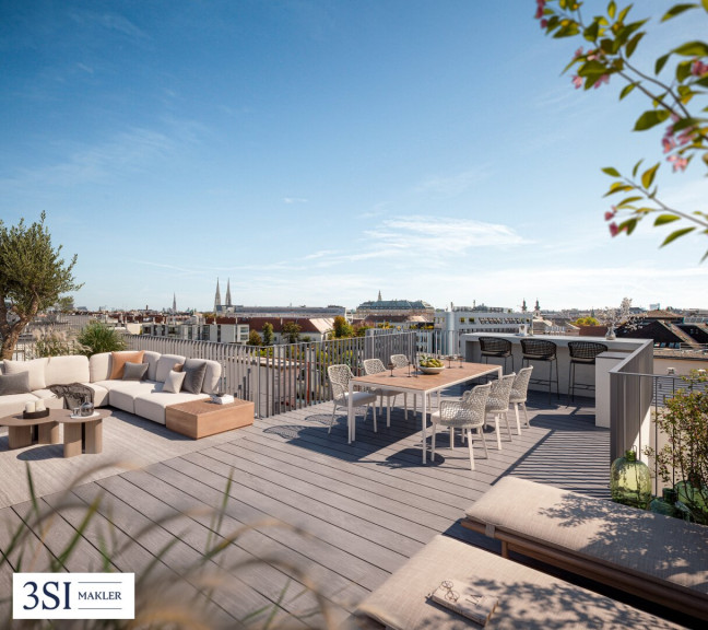 Wohnung - 1090, Wien - Über den Dächern des 9. Bezirks – DG-Erstbezug mit Dachterrasse