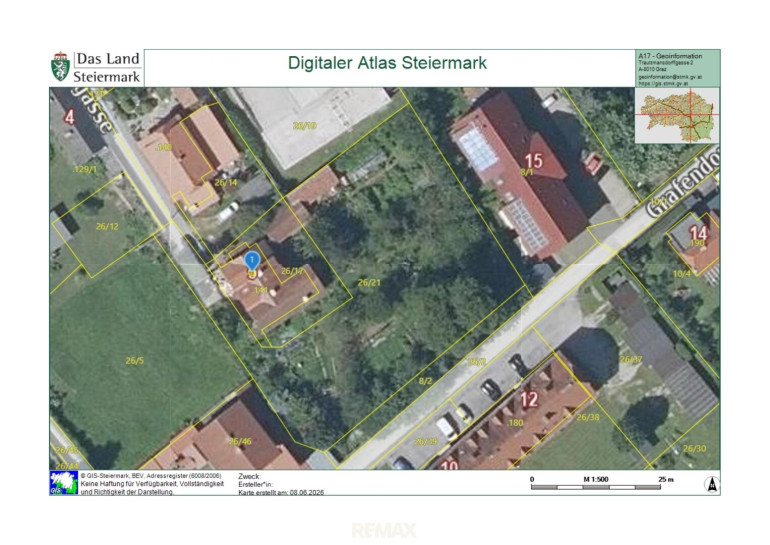 Haus - 8130, Frohnleiten - Großzügiges Baugrundstück Widmung SG-WA 0,3-0,8 mit Bestandsgebäude in Frohnleiten