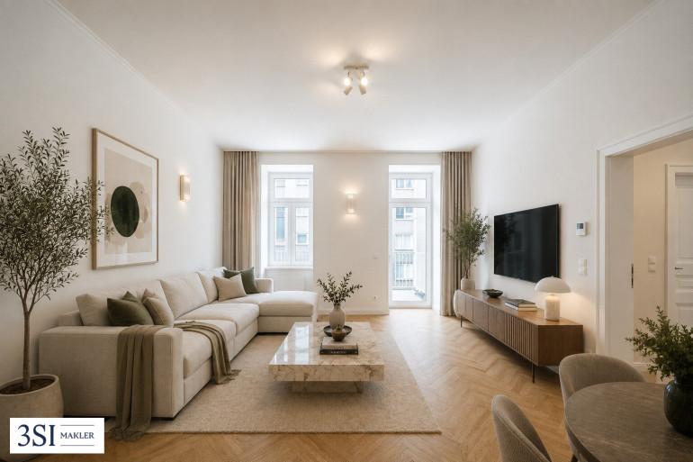 Wohnung - 1200, Wien - Eleganter Erstbezug mit Fischgrätparkett und Freifläche