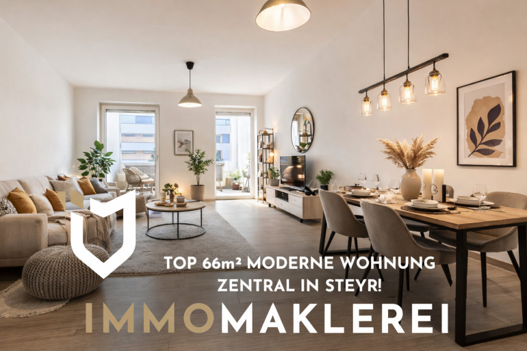 Wohnung - 4400, Steyr - 66m² MODERNE WOHNUNG ZENTRAL IN STEYR!