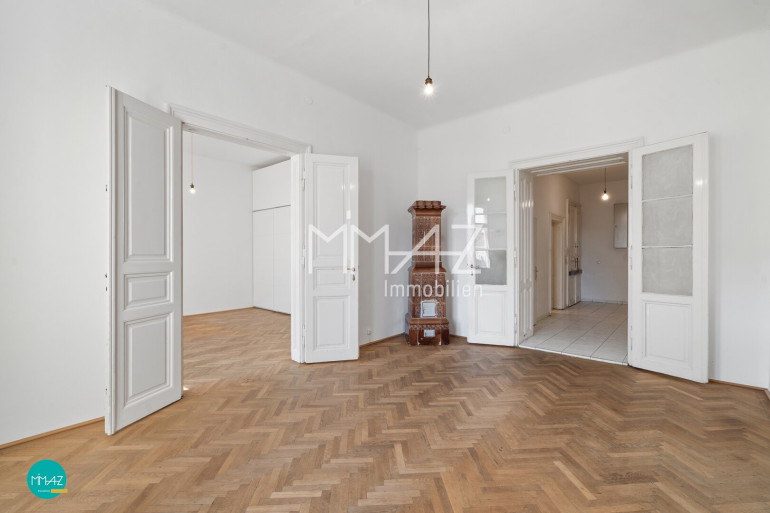 Wohnung - 1070, Wien,Neubau - Stilvolles Stadtwohnen im Herzen von Neubau • Helle 2-Zimmer Wohnung im 3. Liftstock • Urbanes Wien trifft klassischen Altbau