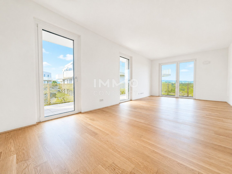 Wohnung - 1210, Wien - WOW-Balkon trifft Grünblick: 3-Zimmer-Erstbezug mit 28 m² Freifläche, Fußbodenkühlung & Geothermie