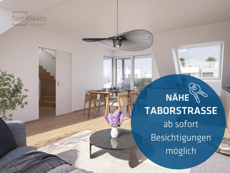 Wohnung - 1200, Wien, Brigittenau - NEUES PROJEKT NÄHE 1020 LEOPOLDSTADT: FAMILIENHIT: 4-ZIMMER DACHGESHOSSWOHNUNG MIT TERRASSE