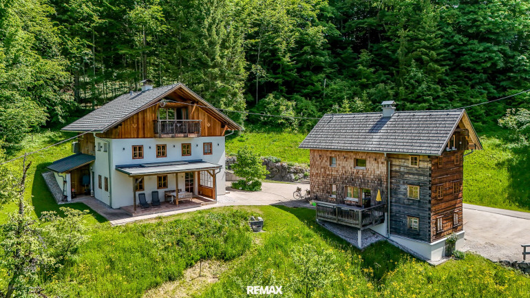 Haus - 4822, Bad Goisern am Hallstättersee - Luxuriöse Waldliegenschaft in idyllischer Lage bei Bad Goisern am Hallstättersee – Ruhe, Natur & drei charmante Wohneinheiten in zwei Häusern