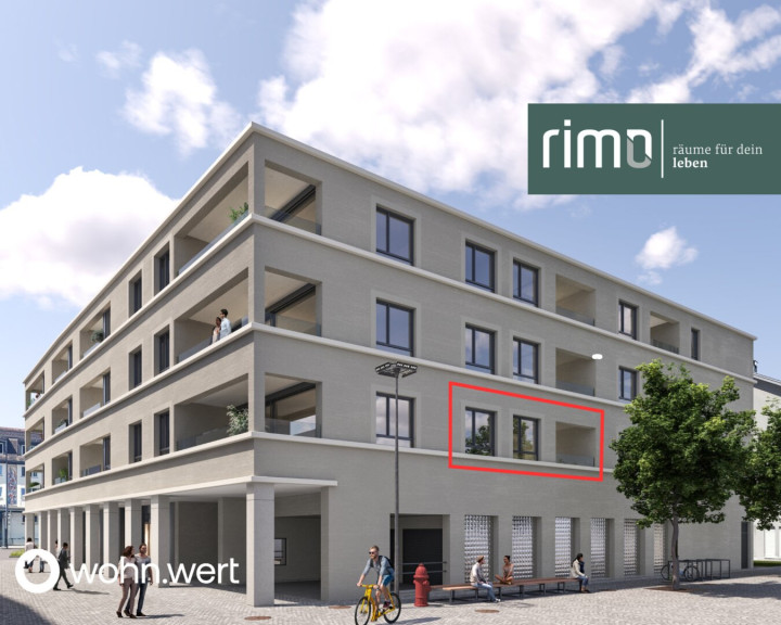 Wohnung - 6800, Feldkirch - 2-Zimmerwohnung am Jahnplatz inmitten von Feldkirch - Erstbezug - zu mieten - Top A1.3