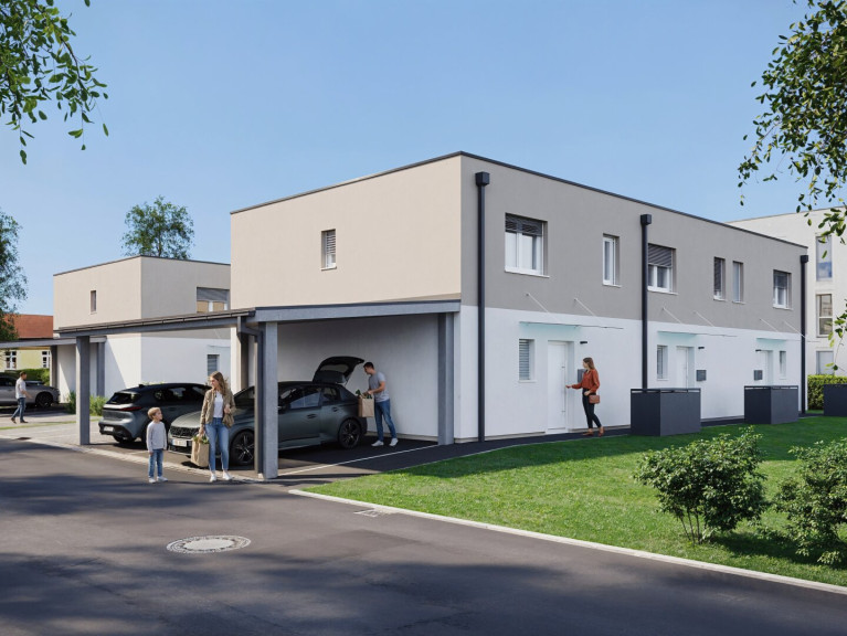 Haus - 4690, Rüstorf - MIETFREI IN DIE ZUKUNFT AB € 1.090,- / MONAT! Schlüsselfertige Doppel- & Reihenhäuser mit großzügige Gartenfläche in attraktiver Lage in Rüstorf / Schwanenstadt