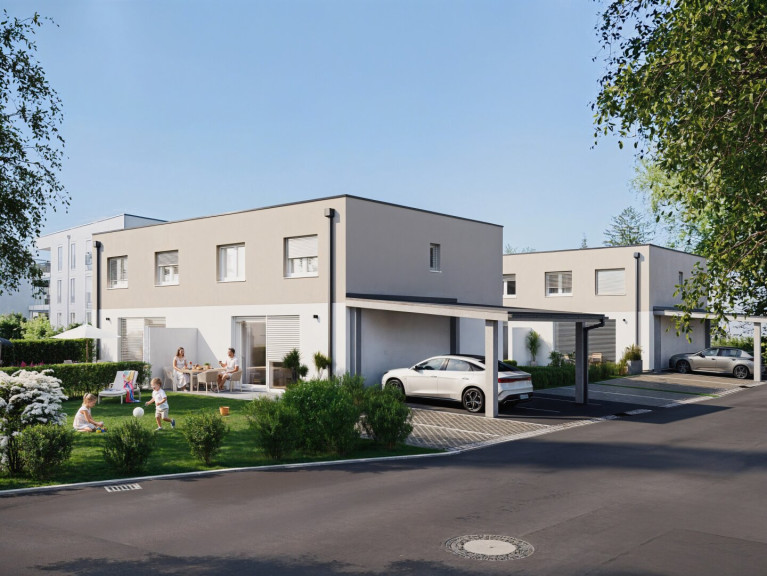 Haus - 4690, Rüstorf - MIETFREI IN DIE ZUKUNFT AB € 1.090,- / MONAT! Schlüsselfertige Doppel- & Reihenhäuser mit großzügige Gartenfläche in attraktiver Lage in Rüstorf / Schwanenstadt