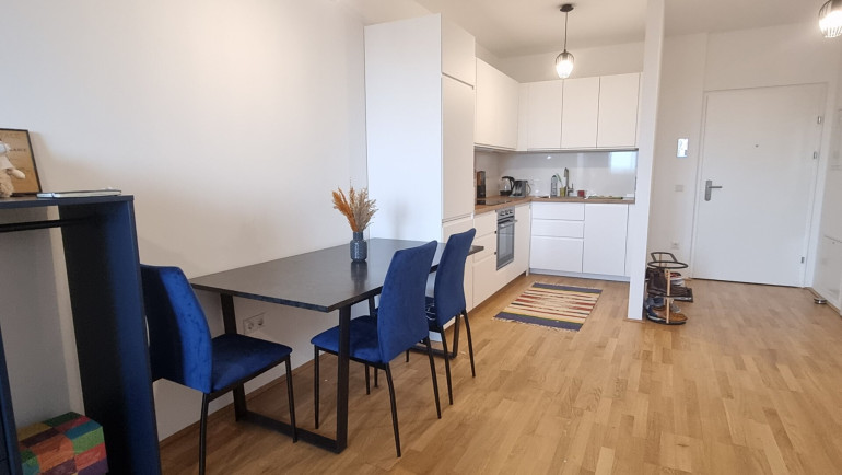 Wohnung - 1030, Wien - VOLL MÖBLIERT + INTERNET INKLUSIVE | 2-Zi Q Tower 9. OG, Süd-Balkon (1030)