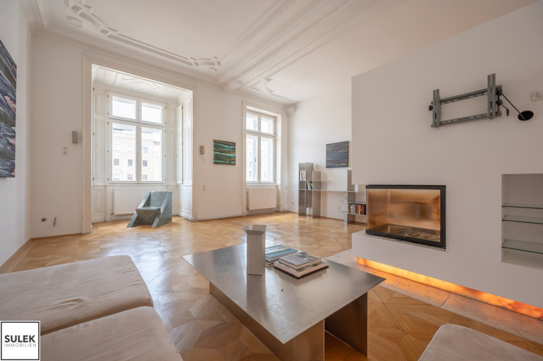 Wohnung - 1040, Wien - Rechte Wienzeile 19: Stilvolle Altbauwohnung mit Balkon am Naschmarkt – 134 m² Wohnqualität in Bestlage von Wien-Wieden