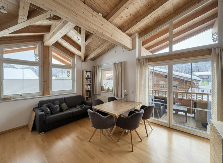 Wohnung - 6391, Fieberbrunn - Dachgeschosswohnung mit Sichtdachstuhl & Sonnenbalkon