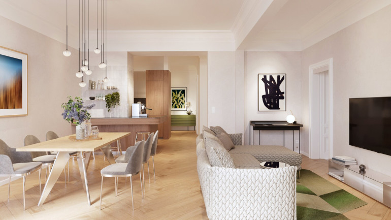 Wohnung - 1030, Wien - Stil-Altbau vollsaniert | Wohnung in Ruhelage