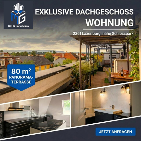 Wohnung - 2340, Mödling - Exklusive Dachgeschosswohnung mit 80m² Panorama-Terrasse nähe Schlosspark Laxenburg