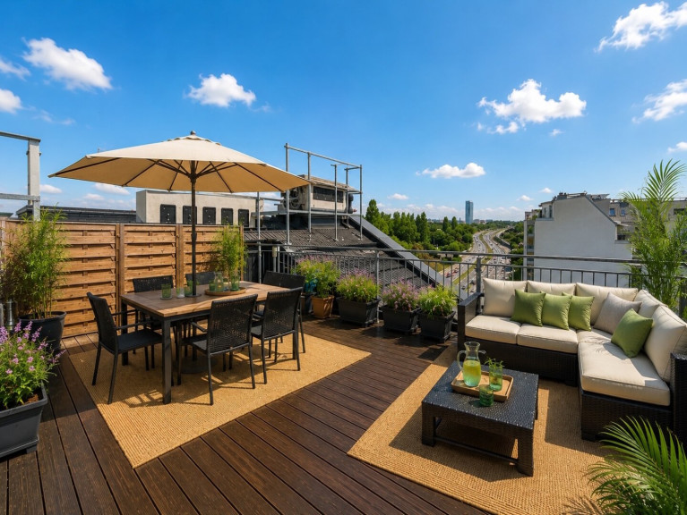 Wohnung - 1200, Wien - 29m² Dachterrasse - Nähe U6 Handelskai