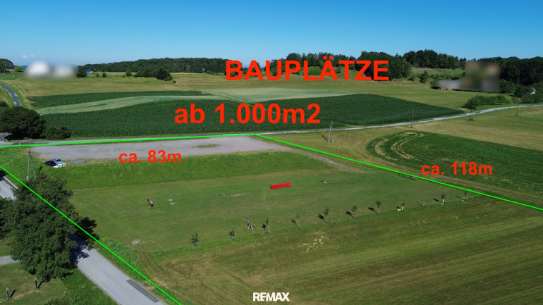 Grundstück - 7571, Rudersdorf - **Sonniges Baugrundstück in ruhiger Alleinlage in Rudersdorf-Bergen – ab 1.000 m² frei wählbar!**