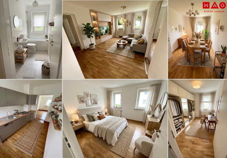 Wohnung - 4400, Steyr - Moderner Rückzugsort für Familien & Naturfans: helle Raumaufteilung, drei Schlaf- und Kinderzimmer und ein gemütliches Bad vereinen Komfort, Stil und urbanes Lebensgefühl auf kompaktem Raum!