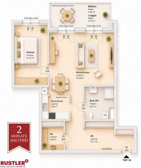 Wohnung - 8020, Graz - Wohnfreude beginnt hier | 2 MONATE MIETFREI