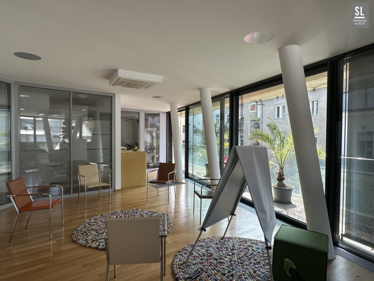 Büro / Praxis - 8020, Graz - 128m² ruhige - lässige Praxis- oder Büro-Einheit mit 33m² großem Süd-Westbalkon Nähe Kunsthaus, 2 TG Plätze optional