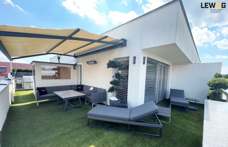 Wohnung - 4061, Pasching - Exklusives Penthaus mit Design-Ausstattung und Panoramablick - Koffer packen und einziehen!