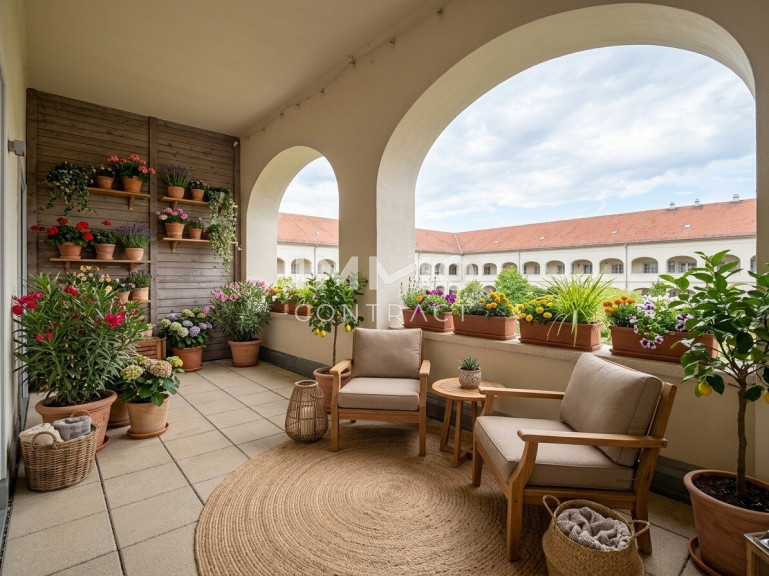 Wohnung - 7100, Neusiedl am See - Wohnen mit Charakter – großzügige Raumhöhe, durchdachter Grundriss und viel Freiraum und großer Loggia