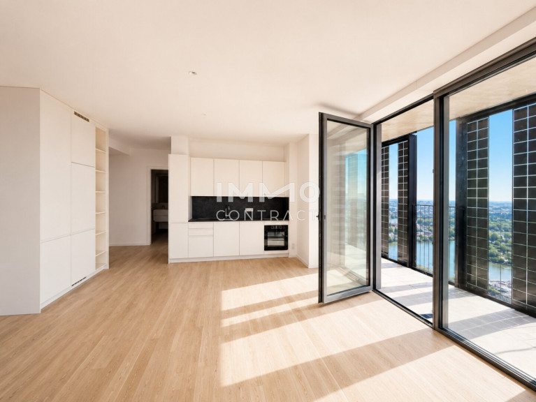 Wohnung - 1220, Wien - 40. Etage - DC2 Tower: 2 Loggien 37m2 - Von Sonnenaufgang bis zur Sonnenuntergang
