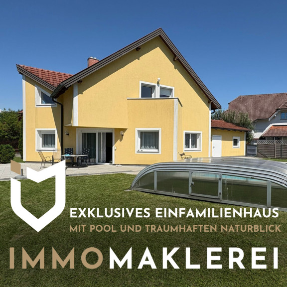 Haus - 4731, Prambachkirchen / Dachsberg - EXKLUSIVES EINFAMILIENHAUS MIT POOL UND TRAUMHAFTEN NATURBLICK!