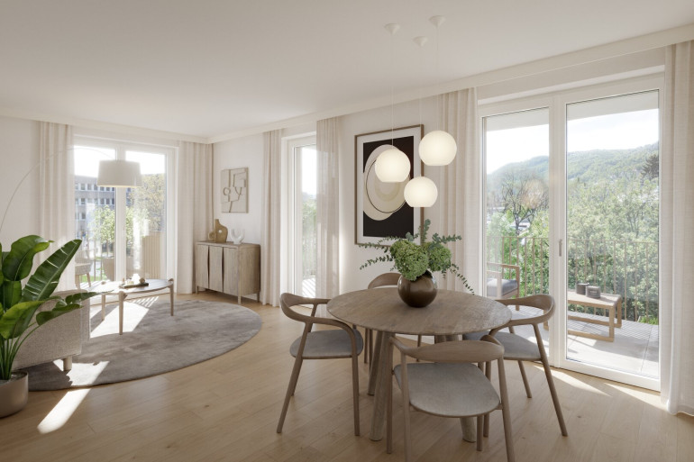 Wohnung - 8020, Graz - SÜDBLICK GRAZ-EGGENBERG | 46 M² 2-ZIMMER-NEUBAUWOHNUNG MIT WESTBALKON – ERSTBEZUG