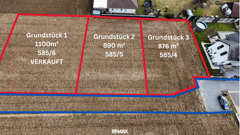 Grundstück - 8431, Gralla - Grundstück Nr 3 mit 876 m² in Top-Lage - Gralla bei Leibnitz  zu verkaufen