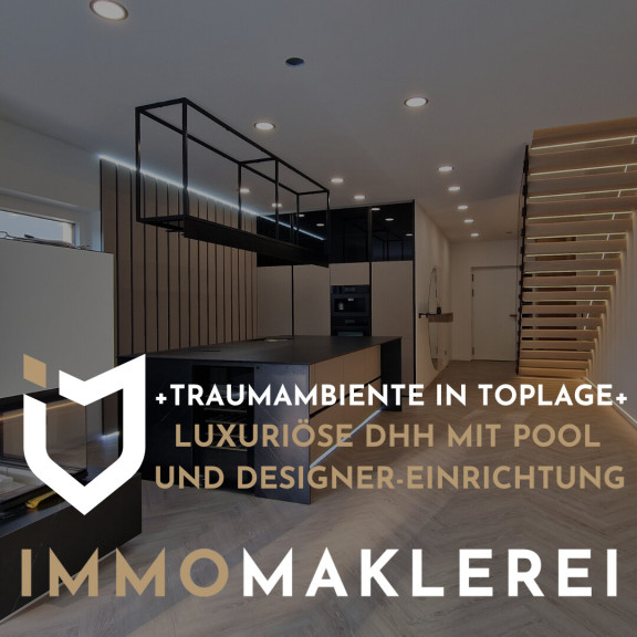 Haus - 4540, Bad Hall - + TRAUMAMBIENTE IN TOPLAGE +
LUXURIÖSE DHH MIT POOL UND DESIGNER-EINRICHTUNG !