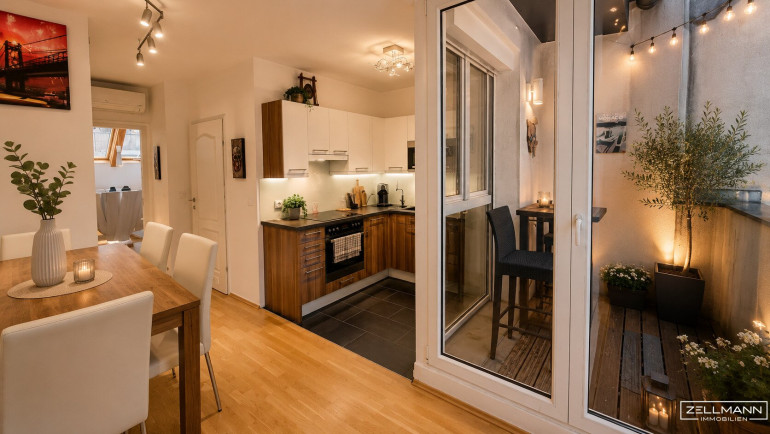 Wohnung - 1120, Wien - Stilvolles Dachgeschossjuwel mit Galerie und zwei Terrassen über den Dächern Wiens | ZELLMANN IMMOBILIEN