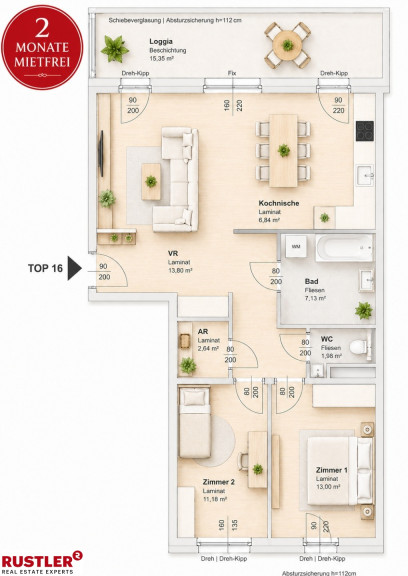 Wohnung - 8020, Graz - 2 MONATE MIETFREI | Ihr neues urbanes Zuhause