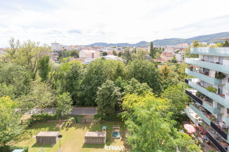 Wohnung - 8010, Graz - Was für ein Ausblick: 7. Stock, freie Aussicht, volle Lebensqualität!