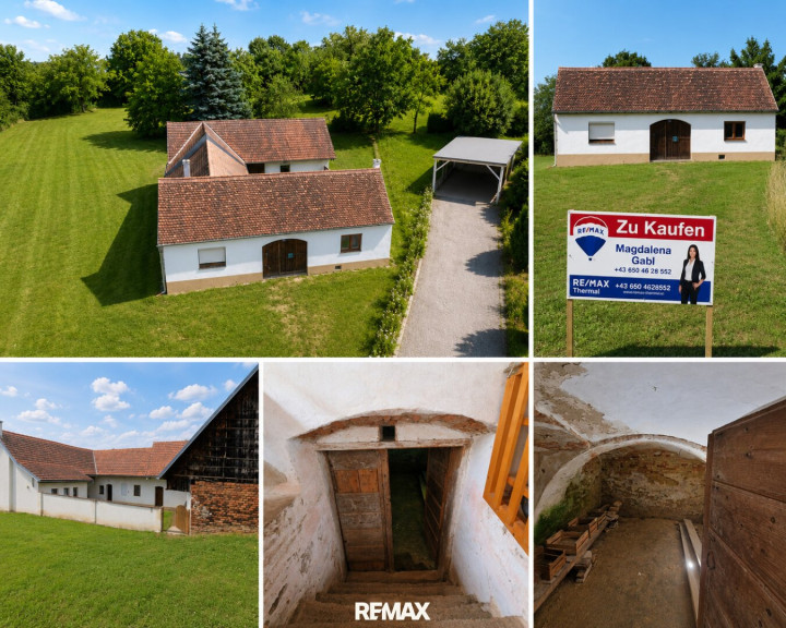 Haus - 7572, Rohrbrunn - Haus bzw. Bauernhaus mit Innenhof, Nebengebäuden und Gewölbekeller im idyllischen Südburgenland