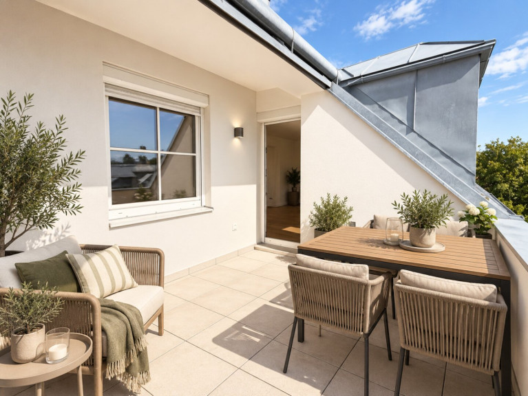 Wohnung - 1130, Wien - Sonnige Dachgeschoss-Maisonette mit Terrasse und Wienblick in absoluter Grünruhelage