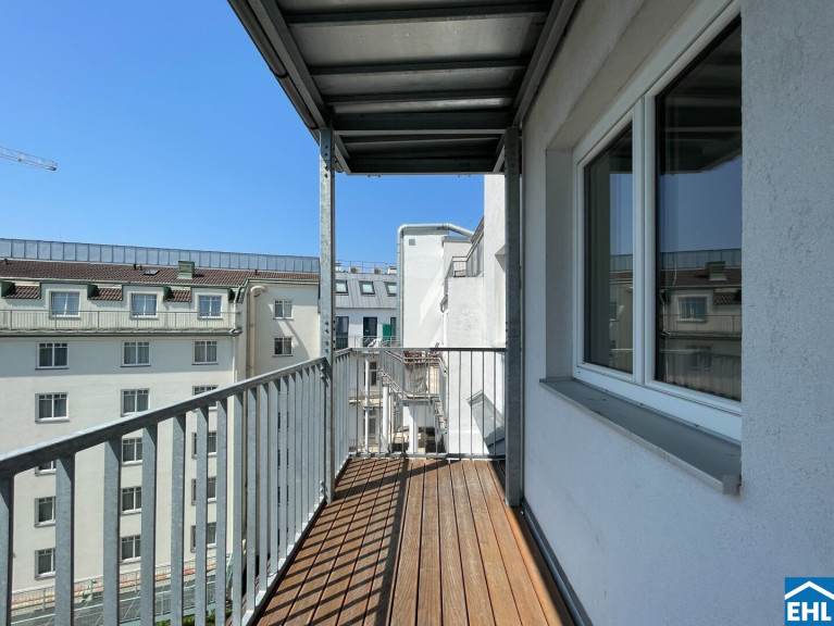 Wohnung - 1050, Wien,Margareten - Im Dachgeschoßausbau: 3-Zimmerwohnung mit Balkon in U-Bahn-Nähe